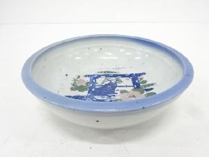 古伊万里　瀬戸印判手　椿平鉢